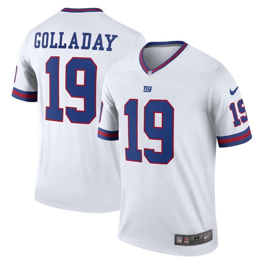 Men New York Giants 19 Kenny Golladay Nike White Alternate Legend NFL Jersey